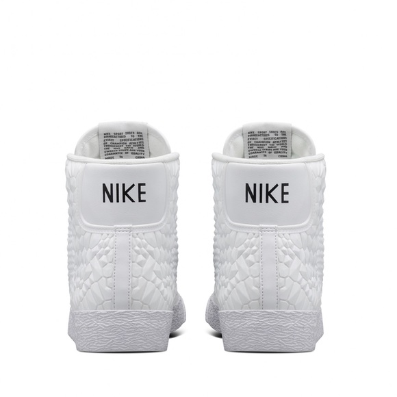 ❗️SALE Nike blazer mid shoes all white womens - Picture 6 of 8